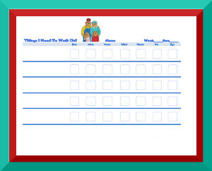 Berenstain bears behavior charts